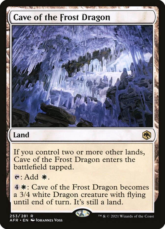 Cave of the Frost Dragon 253 (Adventures in the Forgotten Realms) - Foil