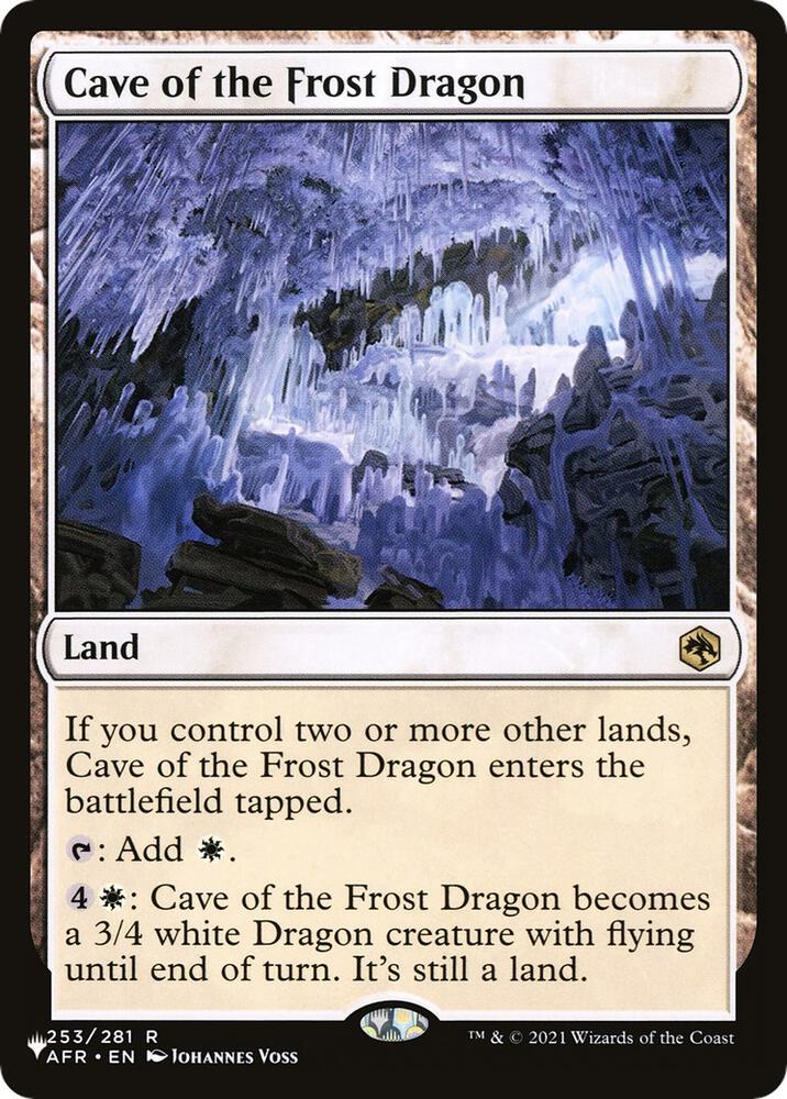 Cave of the Frost Dragon AFR-253/5075 (The List Reprints)