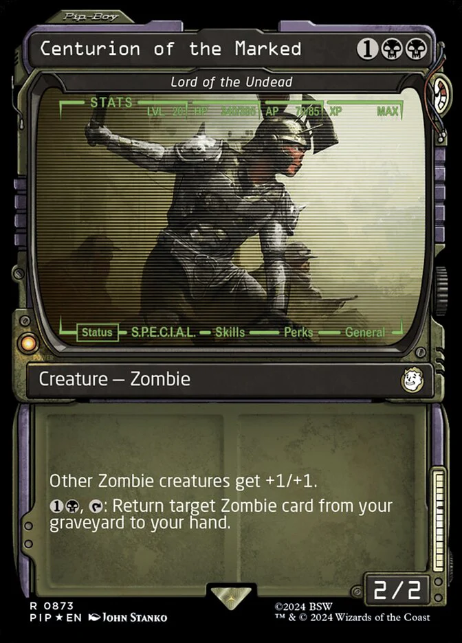 Centurion of the Marked - Lord of the Undead 873/326 (Universes Beyond: Fallout)  - Showcase Surge Foil