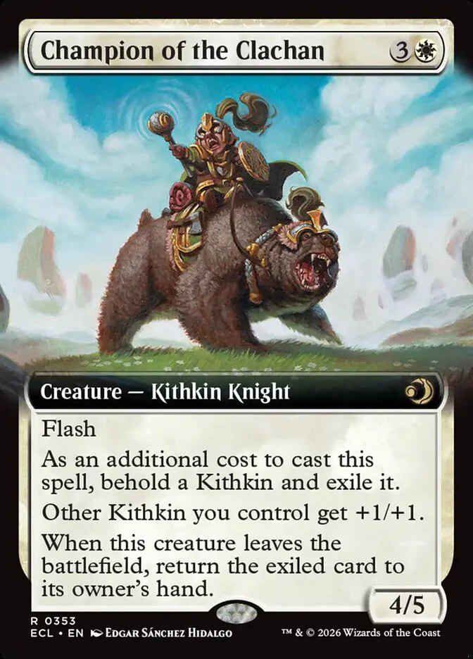 Champion of the Clachan 353/273 (Lorwyn Eclipsed) - Extended Art Foil