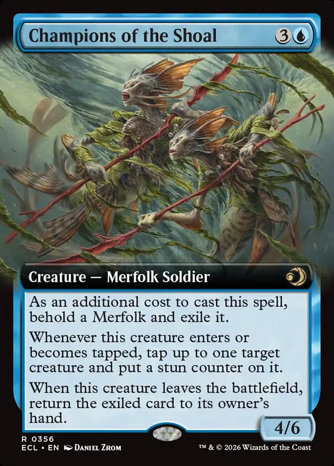 Champions of the Shoal 356 (Lorwyn Eclipsed) - Extended Art Foil