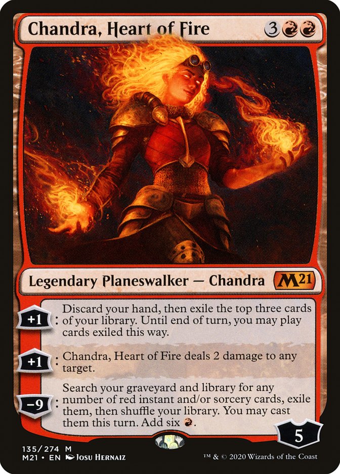 Chandra, Heart of Fire 135/274 (Core Set 2021) - Foil