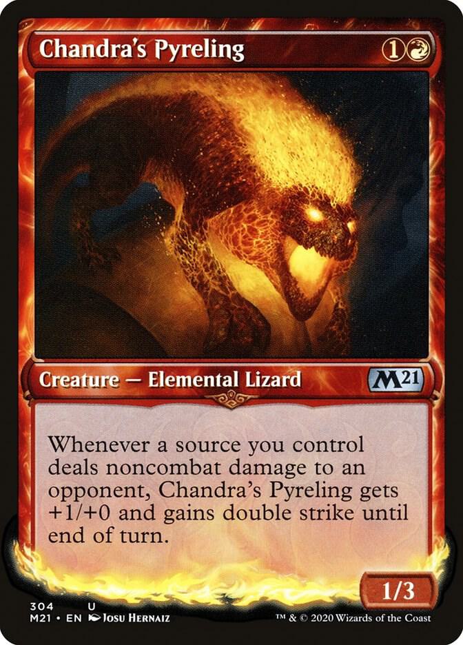 Chandra's Pyreling 304/274 (Core Set 2021)  - Showcase Foil