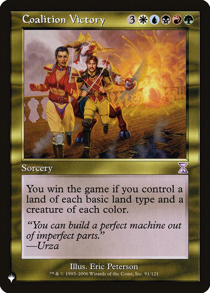 Coalition Victory 91/121 (The List Reprints)