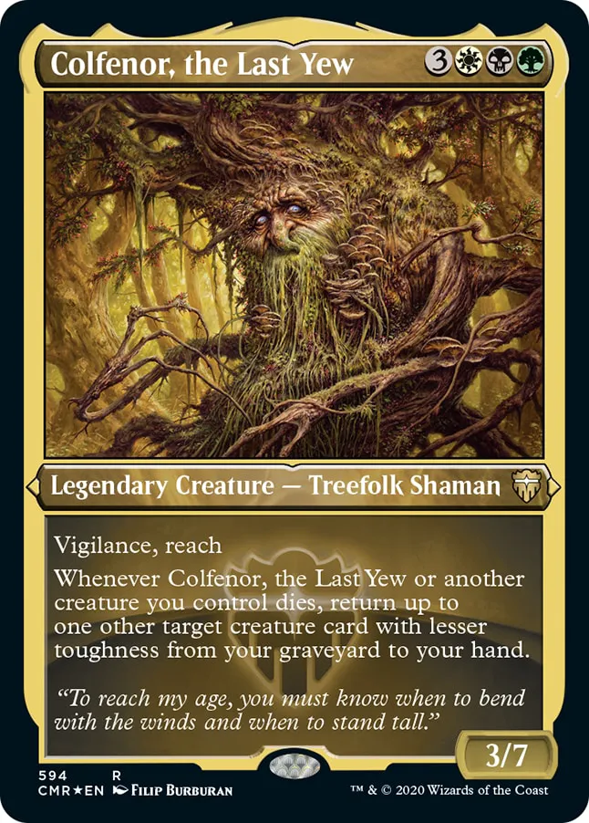 Colfenor, the Last Yew 594 (Commander Legends)  - Etched Foil