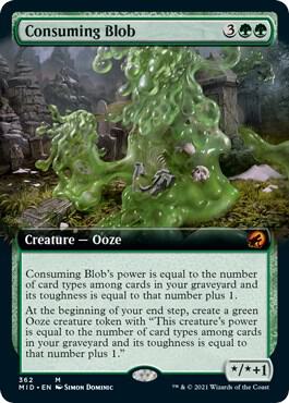 Consuming Blob Extended Art 362/277 (Innistrad: Midnight Hunt)  - Foil