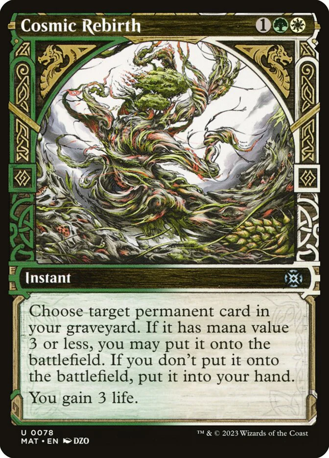 Cosmic Rebirth 78/50 (March of the Machine: The Aftermath) - Showcase Foil