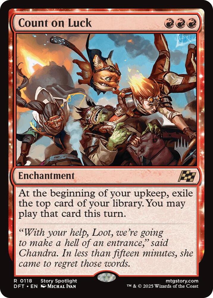 Count on Luck 118 (Promo Pack: Aetherdrift)  - Foil