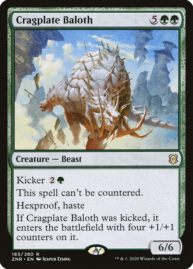Cragplate Baloth 183/280 (Zendikar Rising)  - Foil