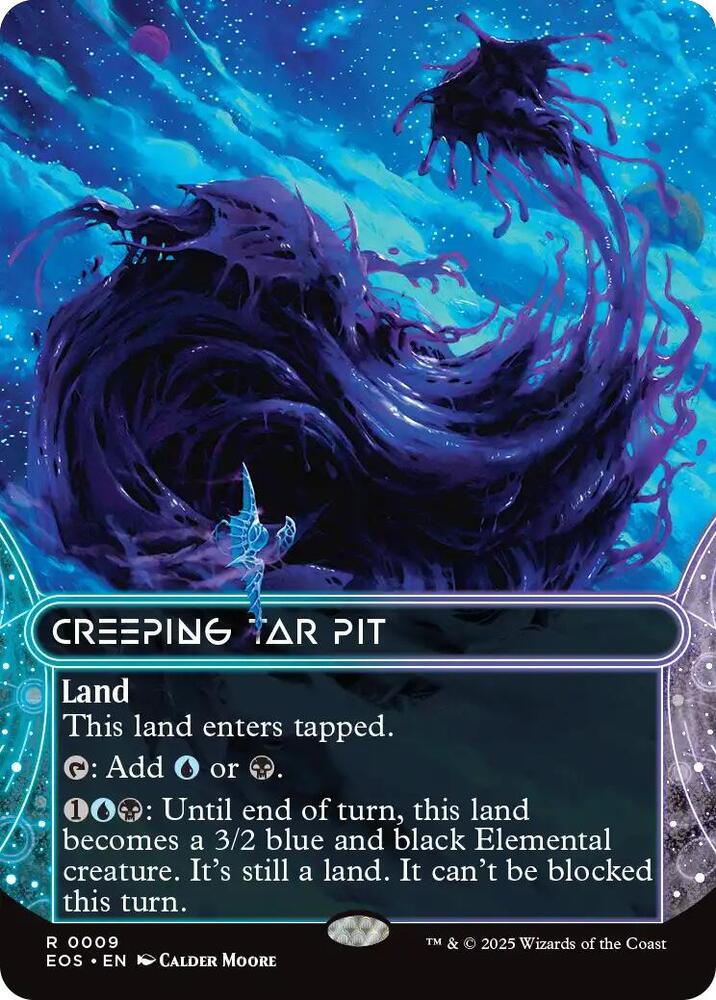 Creeping Tar Pit  9 (Edge of Eternities: Stellar Sights)  - Borderless Foil