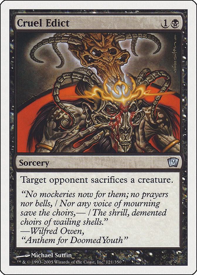 Cruel Edict 121/350 (9th Edition)
