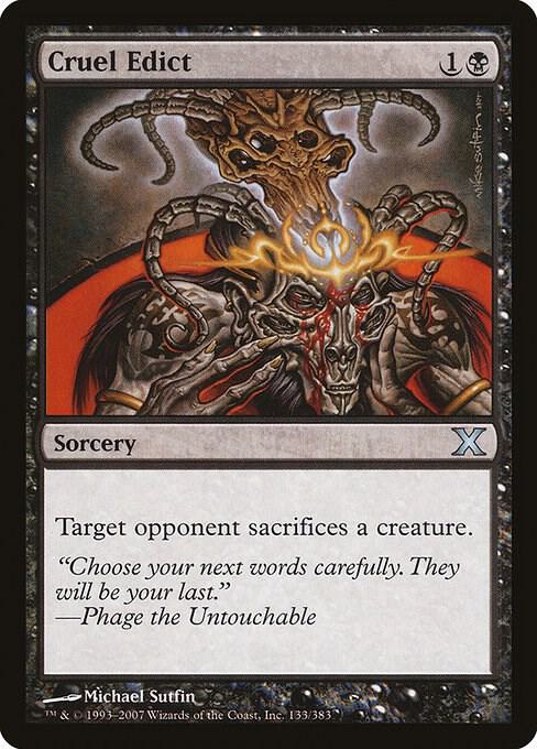 Cruel Edict 133/383 (10th Edition)