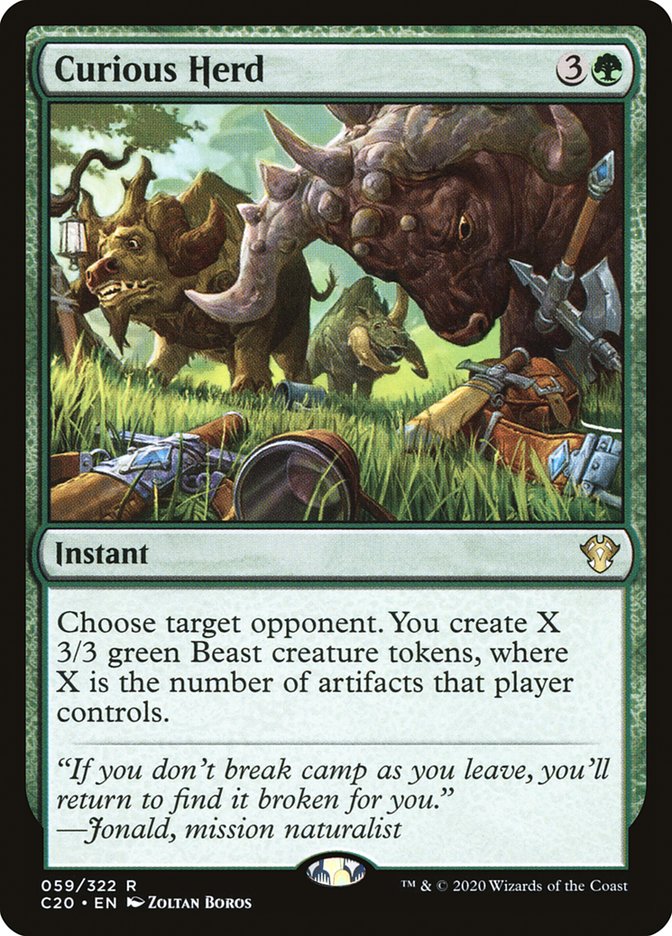 Curious Herd 59/322 (Commander 2020)