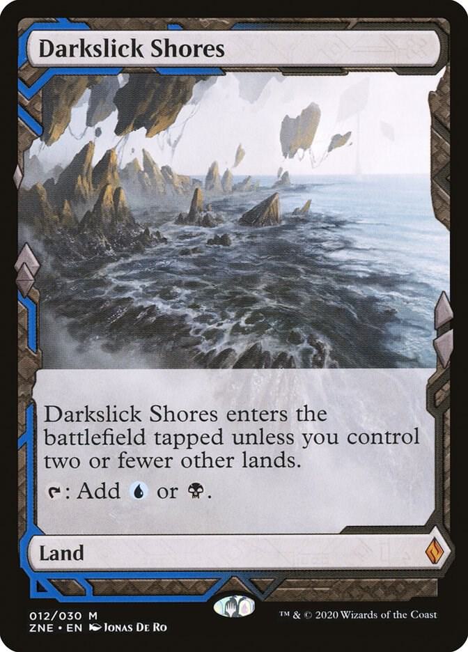 Darkslick Shores 12/30 (Zendikar Rising Expeditions)  - Foil