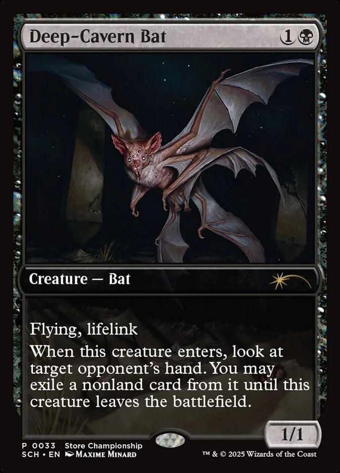 Deep-Cavern Bat 33/49 (Game Day & Store Championship Promos)  - Full Art