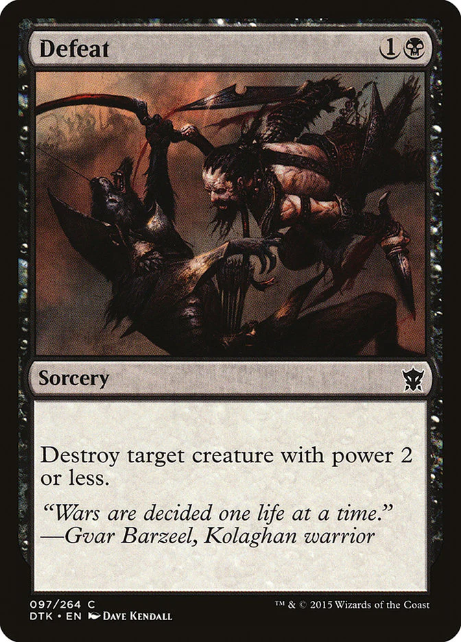 Defeat 97/264 (Dragons of Tarkir)  - Foil