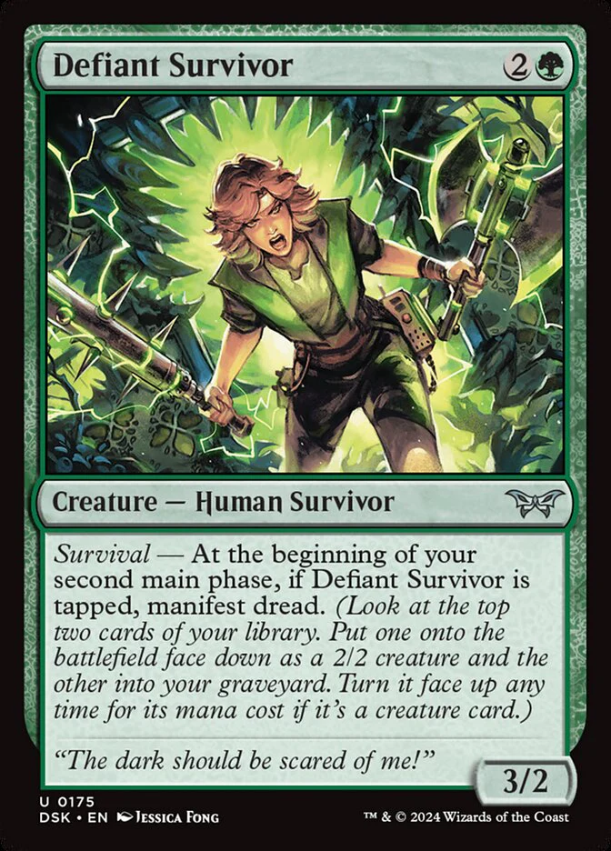 Defiant Survivor 175 (Duskmourn: House of Horror)  - Foil