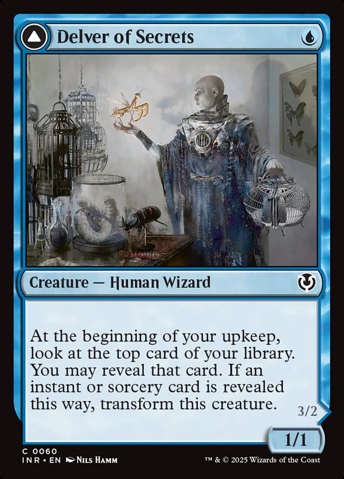 Delver of Secrets // Insectile Aberration 60/287 (Innistrad Remastered)  - Foil
