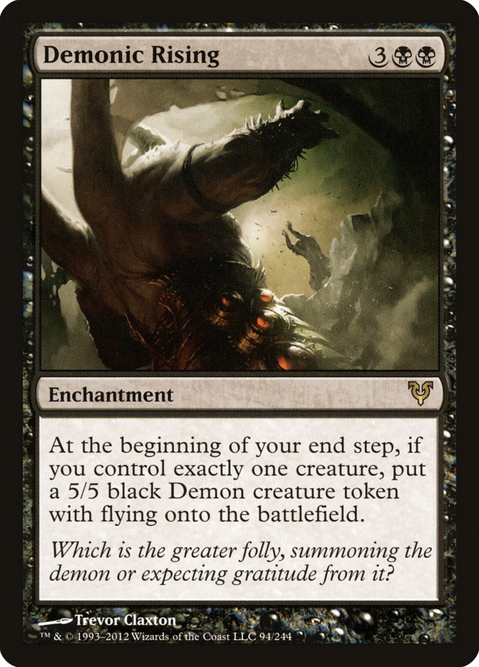 Demonic Rising 94/244 (Avacyn Restored)