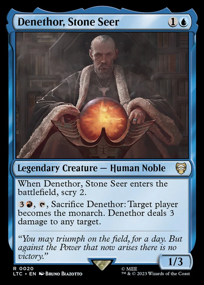 Denethor, Stone Seer 20 (Commander: The Lord of the Rings: Tales of Middle-earth)