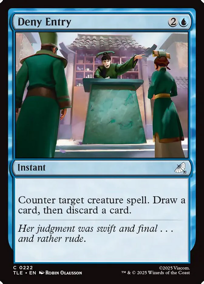 Deny Entry 222/317 (Avatar: The Last Airbender: Eternal-Legal)  - Foil