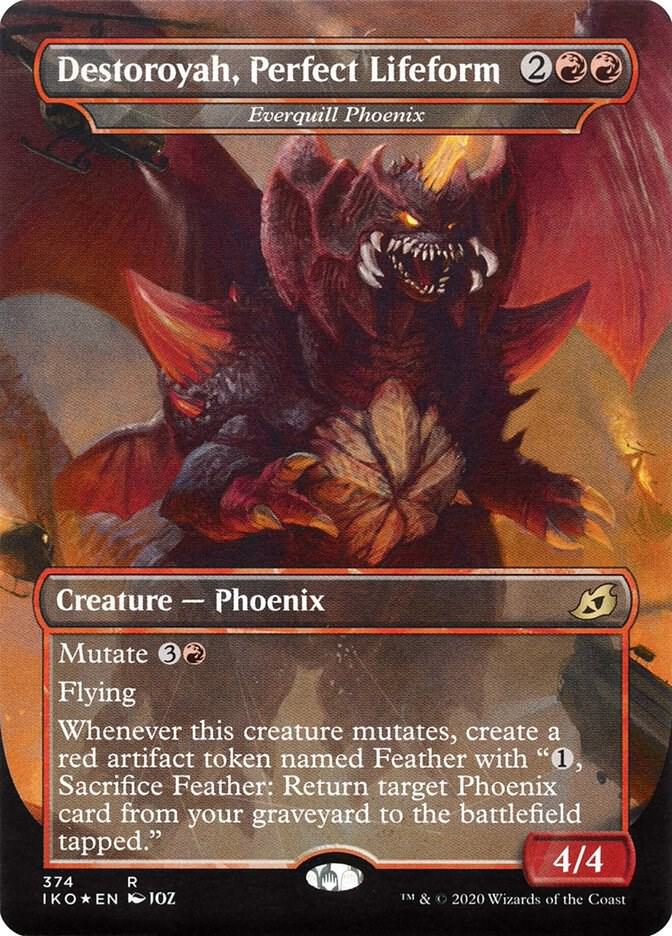 Destoroyah, Perfect Lifeform - Everquill Phoenix 374/274 (Ikoria: Lair of Behemoths)  - Foil