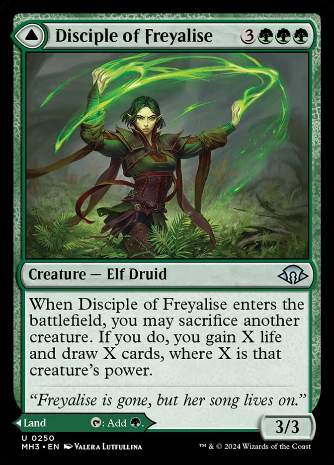 Disciple of Freyalise // Garden of Freyalise 250 (Modern Horizons 3)  - Foil