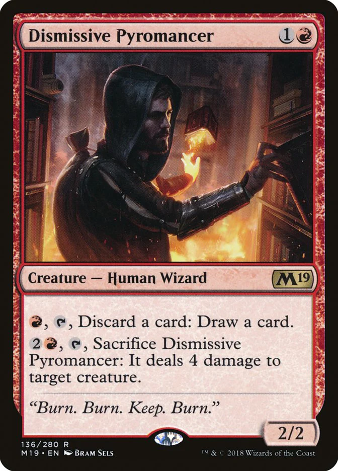Dismissive Pyromancer 136/280 (Core Set 2019) - Foil