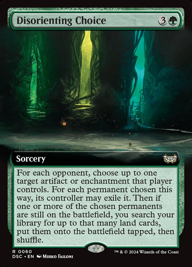Disorienting Choice 60 (Commander: Duskmourn: House of Horror)
