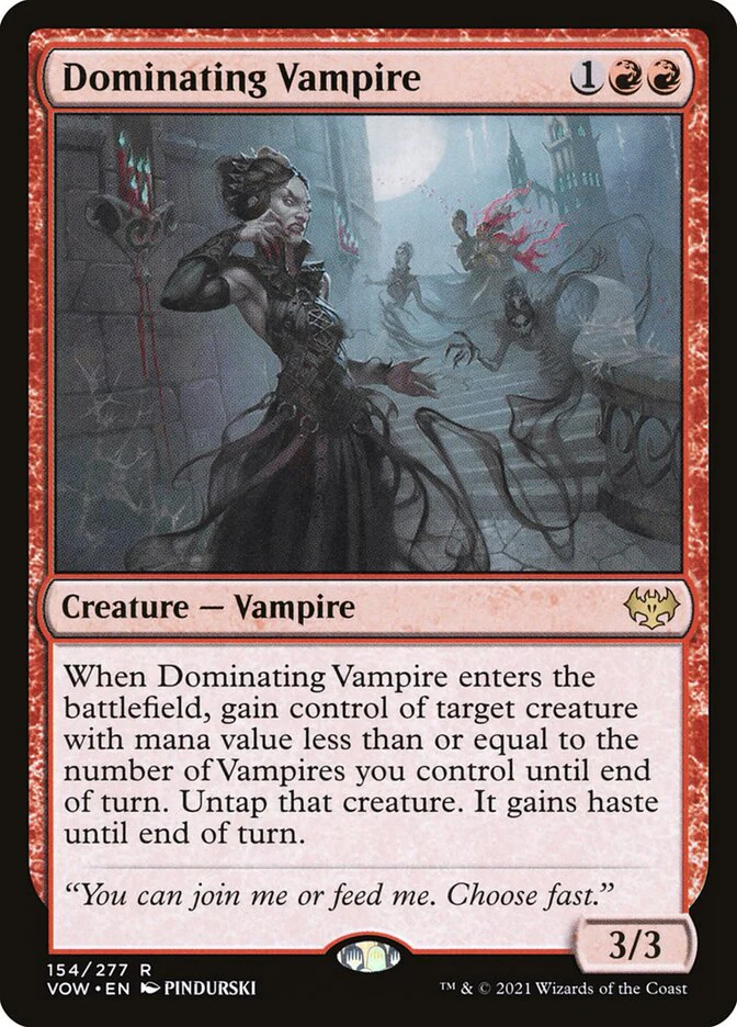 Dominating Vampire 154 (Innistrad: Crimson Vow)