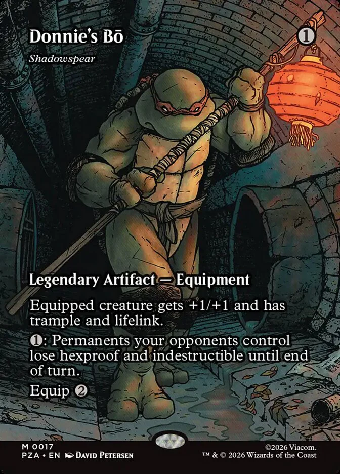 Donnies' Bō Shadowspear 17 (Teenage Mutant Ninja Turtles Source Material) - Borderless Foil