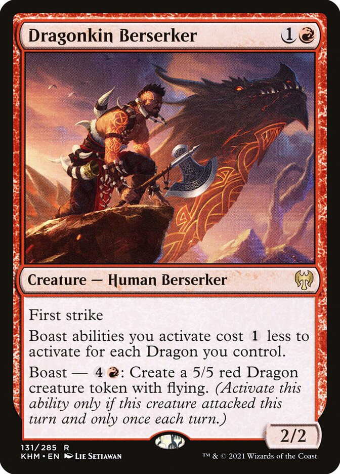 Dragonkin Berserker 131/285 (Kaldheim)  - Foil