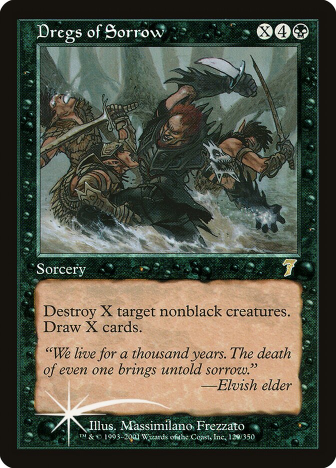Dregs of Sorrow 129★/350 (7th Edition)  - Foil