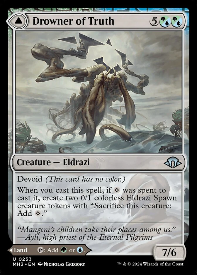 Drowner of Truth // Drowned Jungle 253/319 (Modern Horizons 3)  - Foil