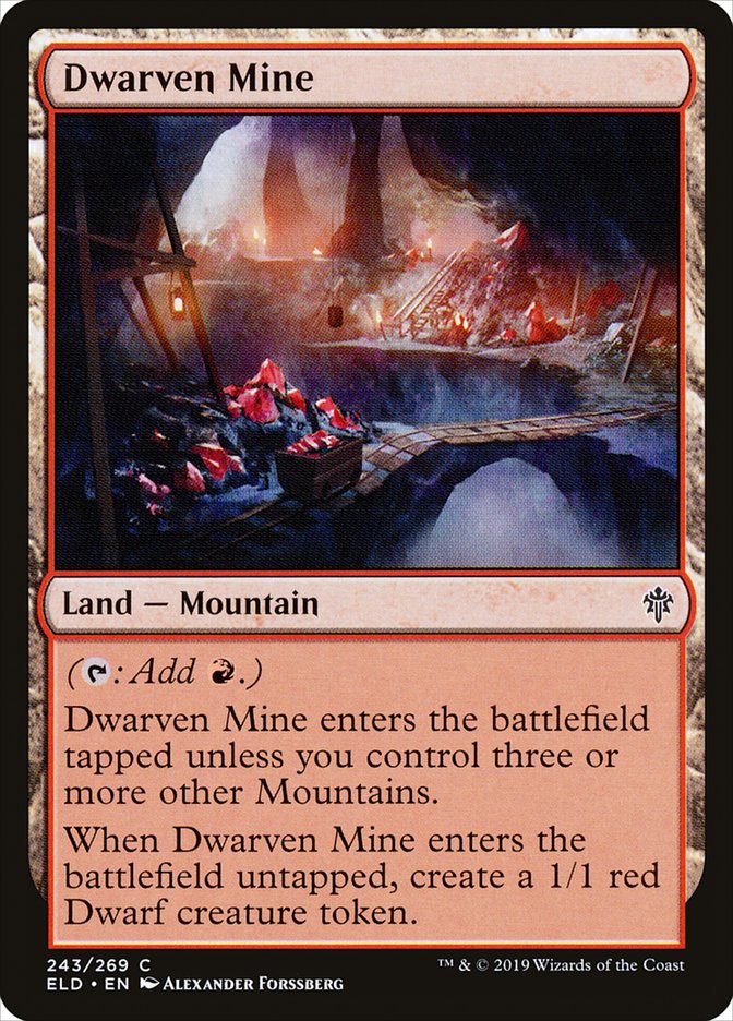 Dwarven Mine 243/269 (Throne of Eldraine)  - Foil