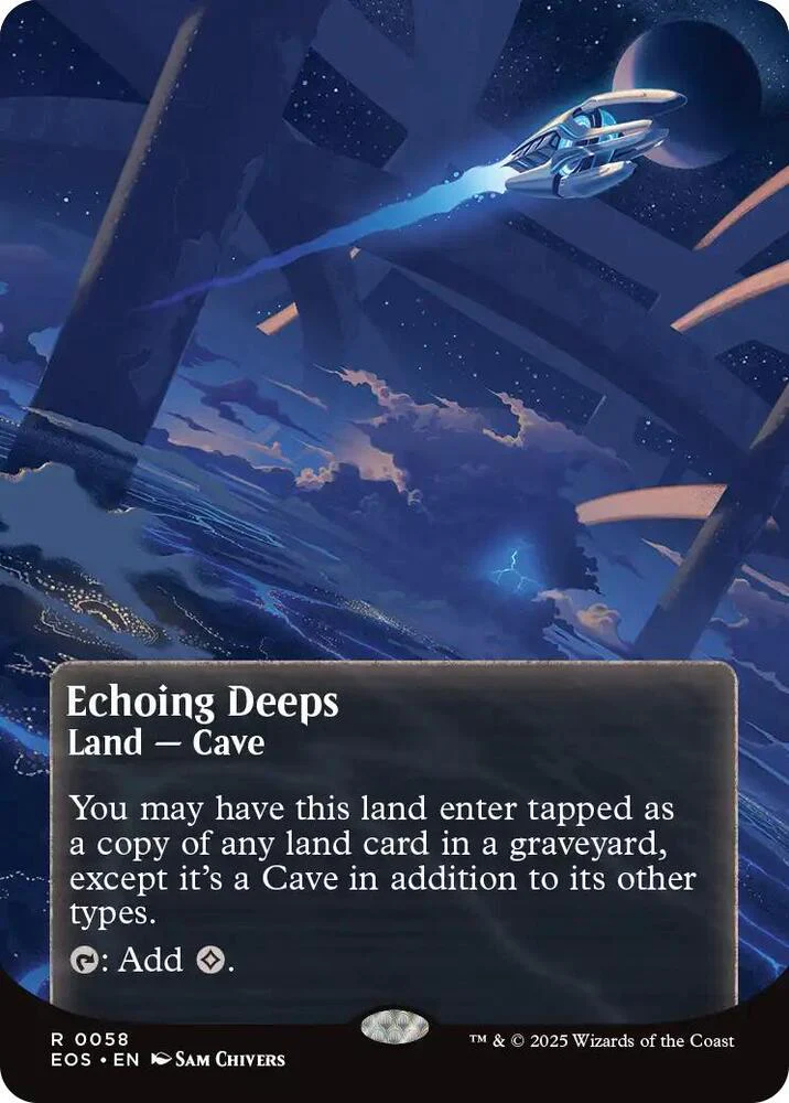 Echoing Deeps  58/45 (Edge of Eternities: Stellar Sights)  - Borderless Foil