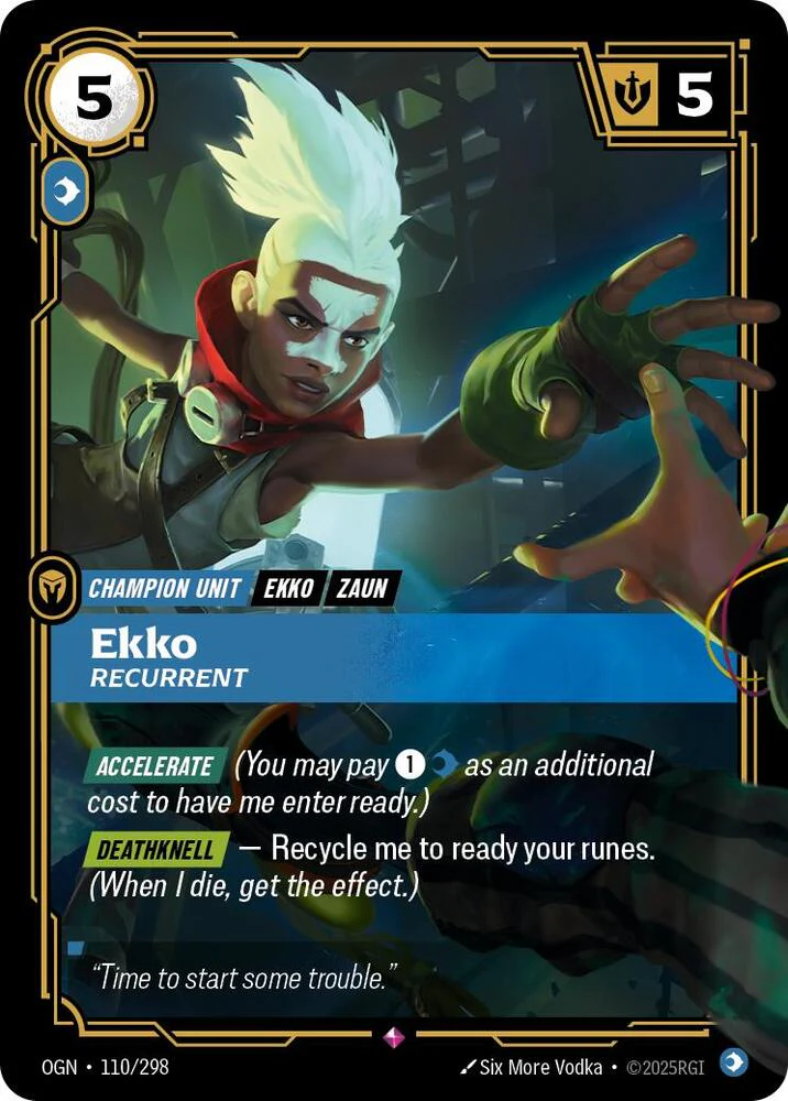 Ekko - Recurrent 110/298 (Origins)  - Foil