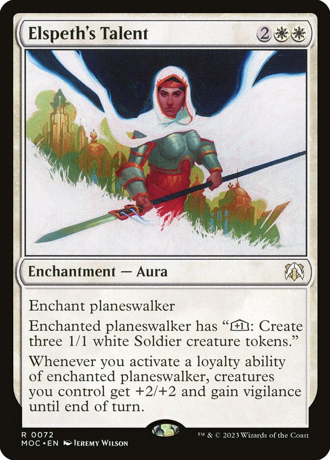Elspeth's Talent 72/444 (Commander: March of the Machine)