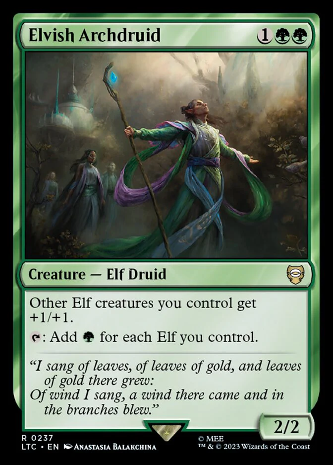Elvish Archdruid 237 (Commander: The Lord of the Rings: Tales of Middle-earth)