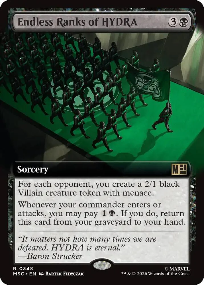 Endless Ranks of HYDRA Extended Art 348 (Commander: Marvel Super Heroes)  - Extended Art
