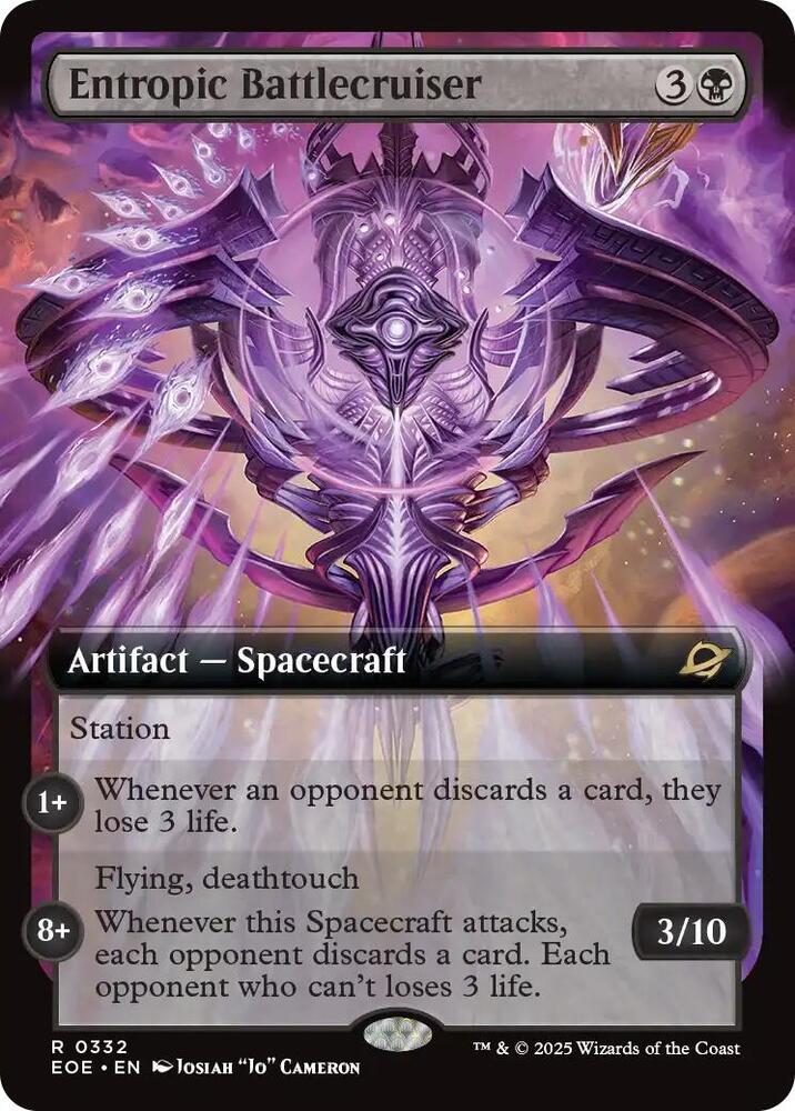 Entropic Battlecruiser Extended Art (Dupe) 332 (Edge of Eternities)  - Foil