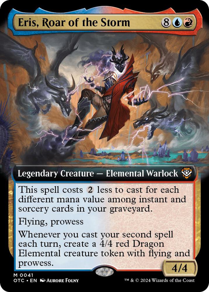 Eris, Roar of the Storm 41 (Commander: Outlaws of Thunder Junction)  - Extended Art Foil