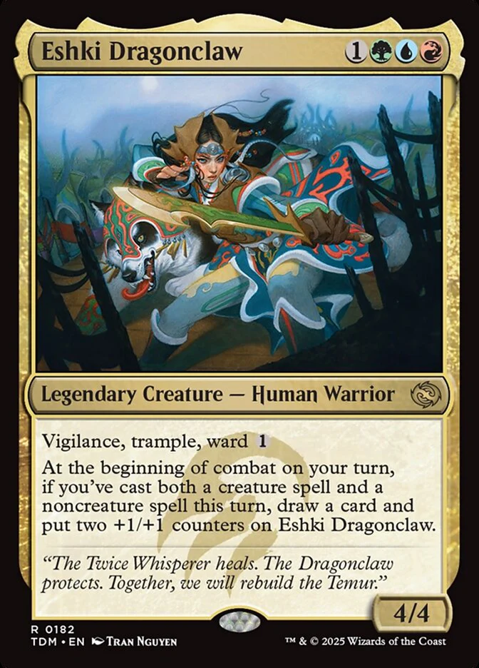 Eshki Dragonclaw 182/291 (Tarkir: Dragonstorm)  - Foil