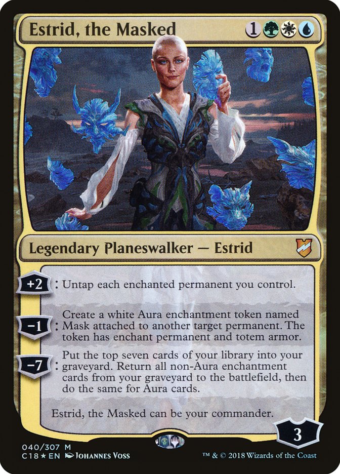 Estrid, the Masked 40 (Commander 2018)  - Foil