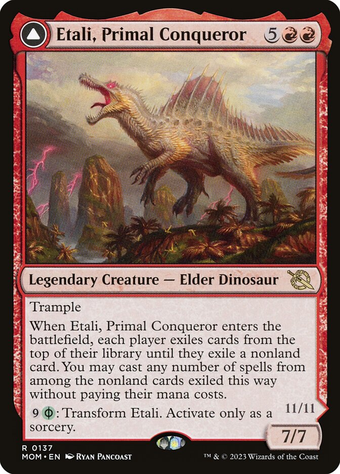 Etali, Primal Conqueror // Etali, Primal Sickness 137/291 (March of the Machine)  - Foil
