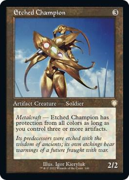Etched Champion Retro Frame 140/40 (Commander: The Brothers' War)
