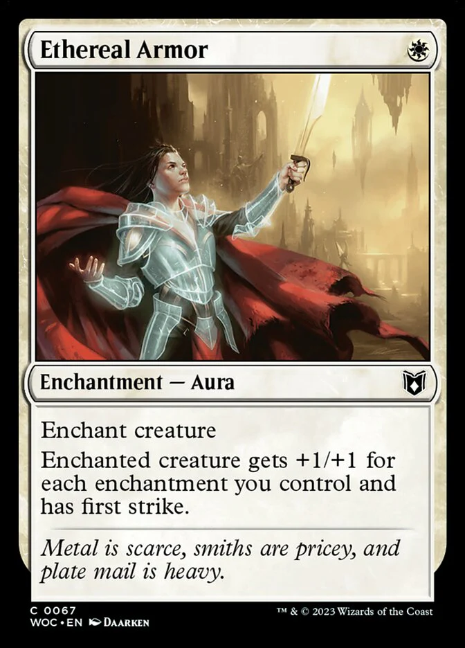 Ethereal Armor 67/173 (Commander: Wilds of Eldraine)