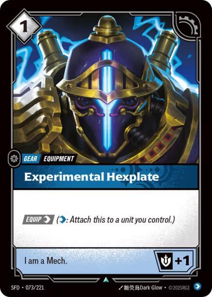 Experimental Hexplate 73/221 (Spiritforged)