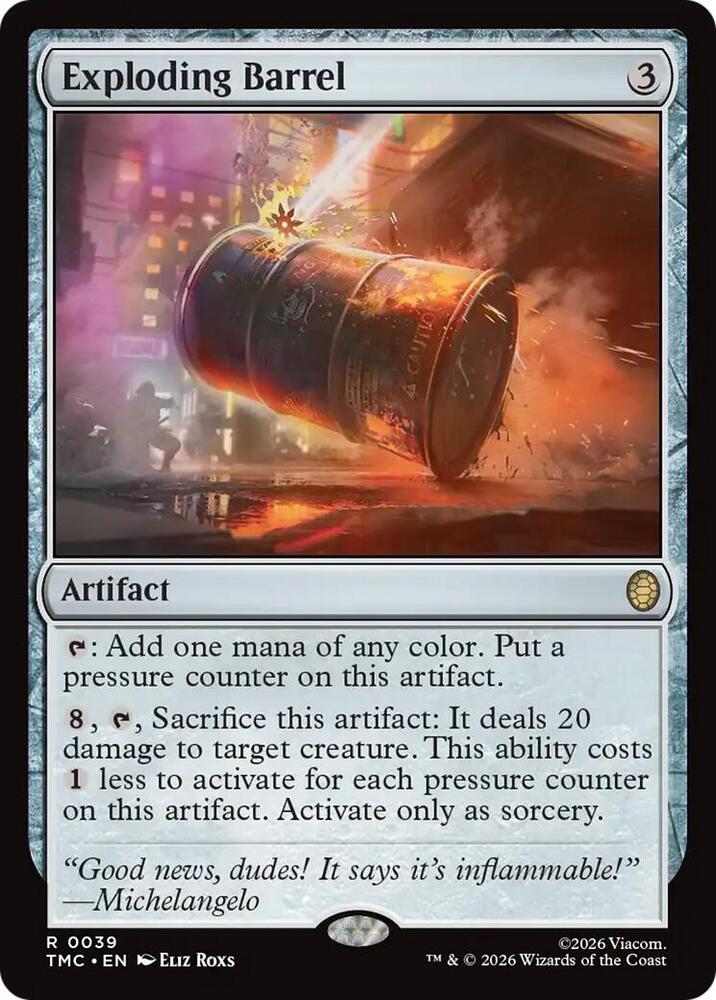 Exploding Barrel 39/0 (Commander: Teenage Mutant Ninja Turtles)