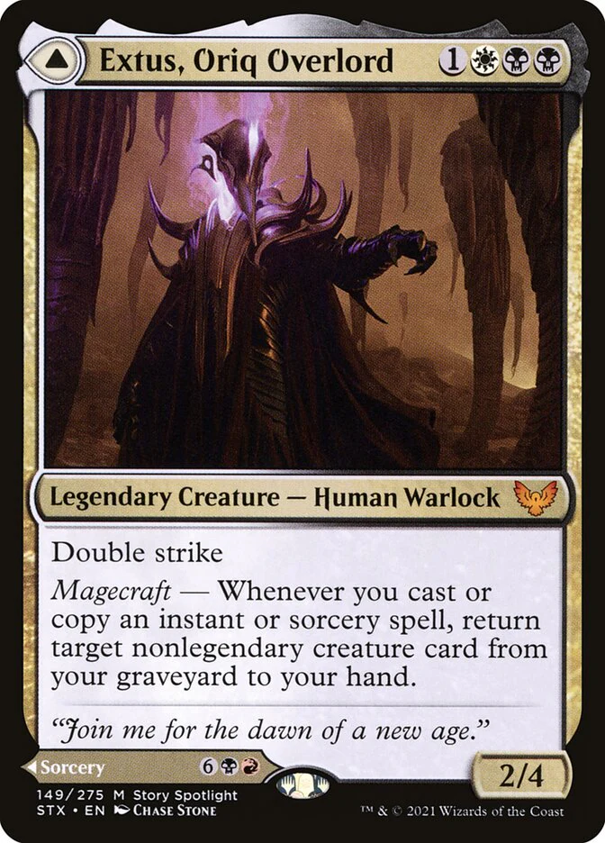 Extus, Oriq Overlord // Awaken the Blood Avatar 149/275 (Strixhaven: School of Mages)  - Foil